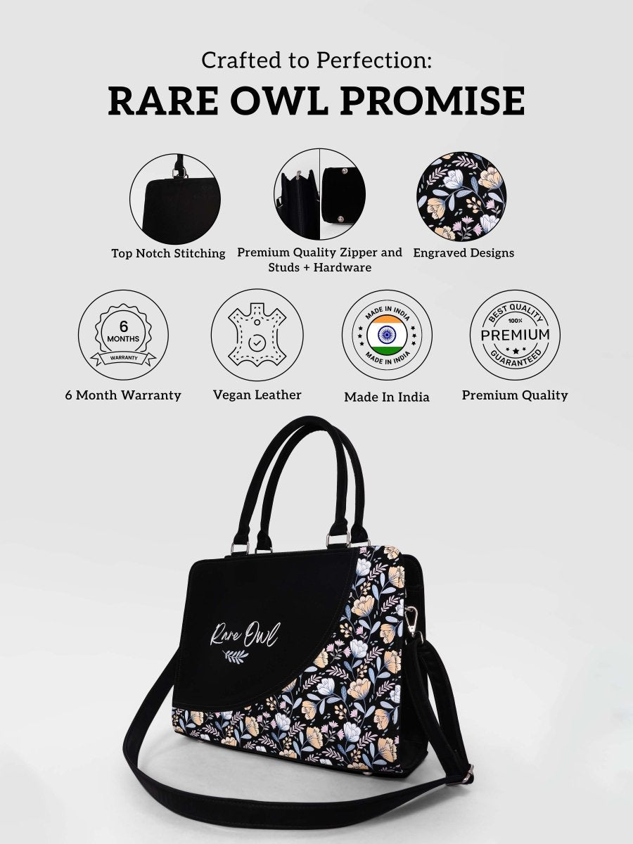 Garden Symphony Customized Tote Bag for Women | Rare Curve - Rare Owl