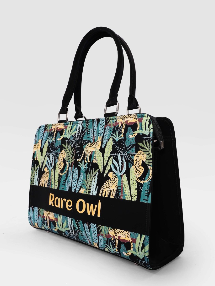 Leopard Luxe Customized Tote Bag for Women | Rare Canvas - Rare Owl
