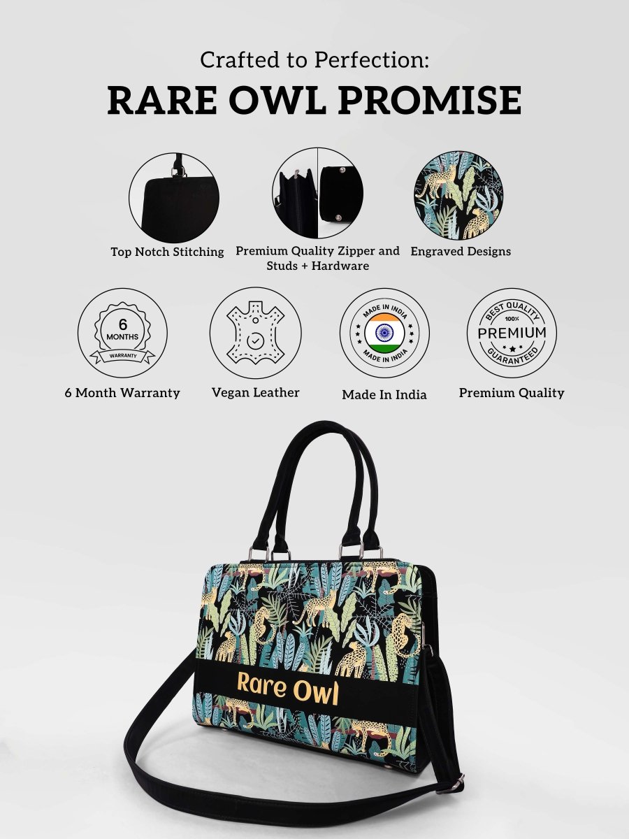Leopard Luxe Customized Tote Bag for Women | Rare Canvas - Rare Owl