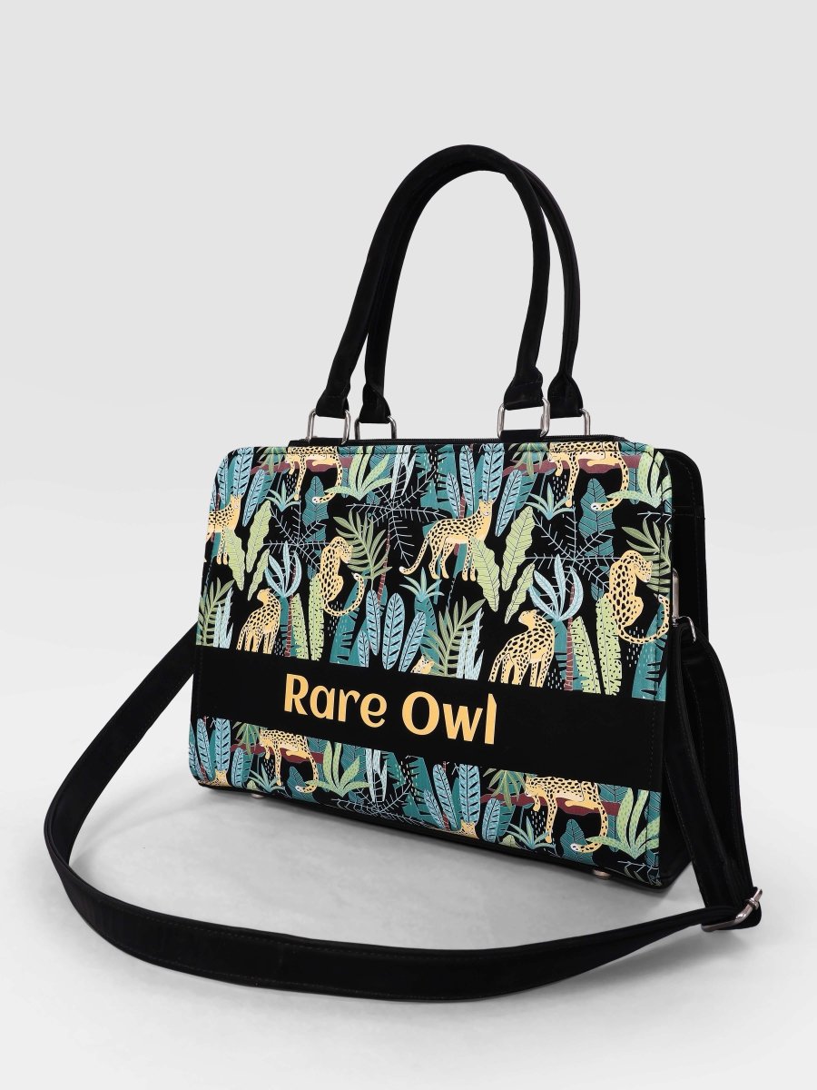 Leopard Luxe Customized Tote Bag for Women | Rare Canvas - Rare Owl