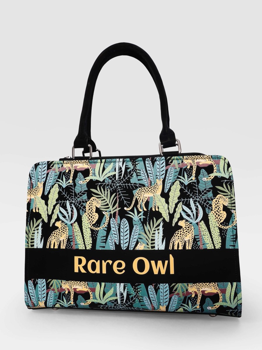 Leopard Luxe Customized Tote Bag for Women | Rare Canvas - Rare Owl