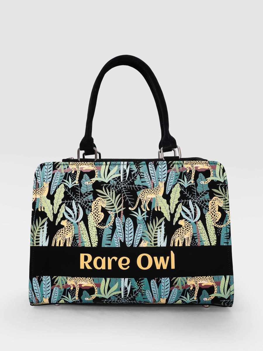 Leopard Luxe Customized Tote Bag for Women | Rare Canvas - Rare Owl