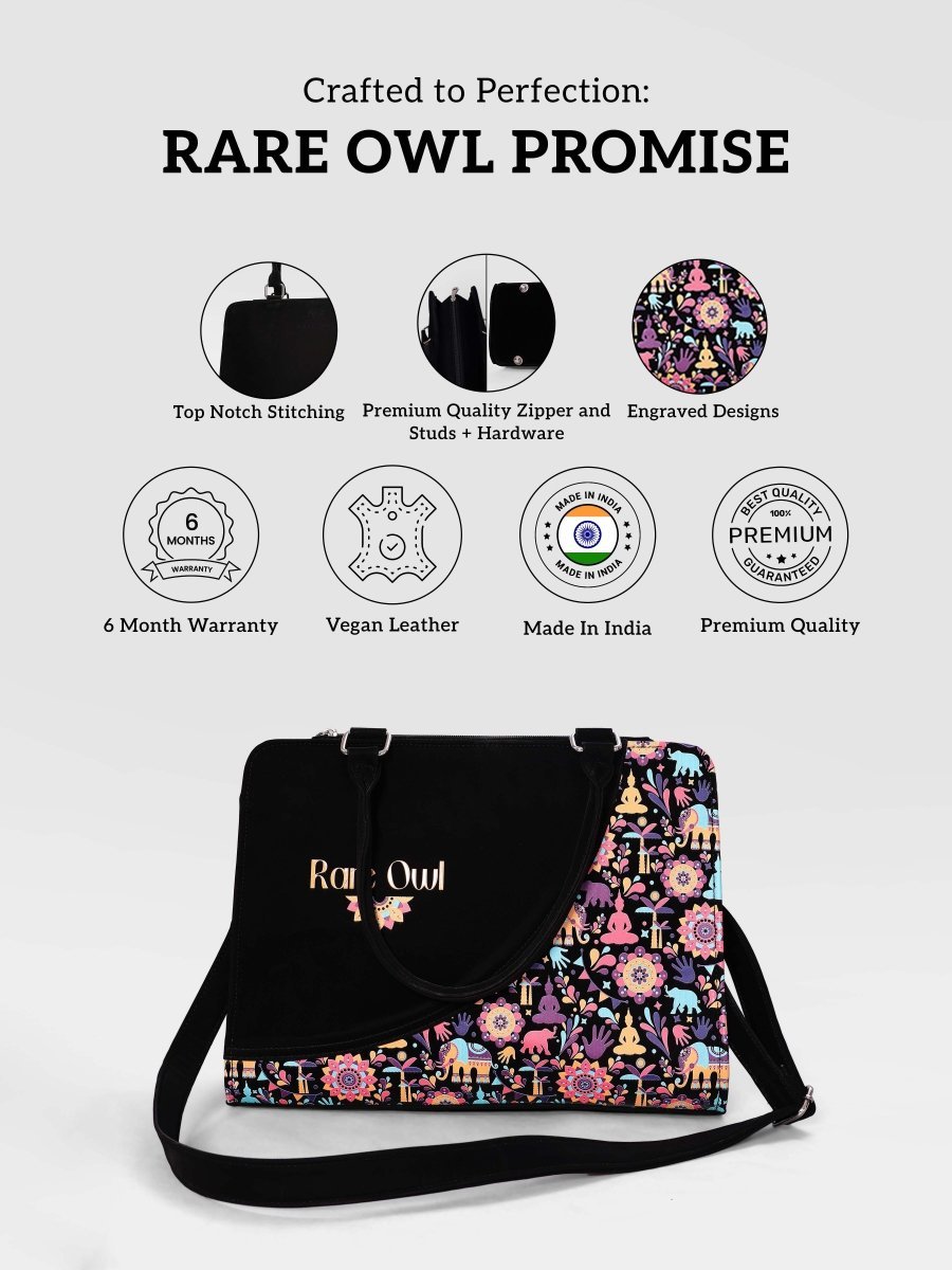 Harmony Haven Customized Tote Bag for Women | Rare Curve - Rare Owl