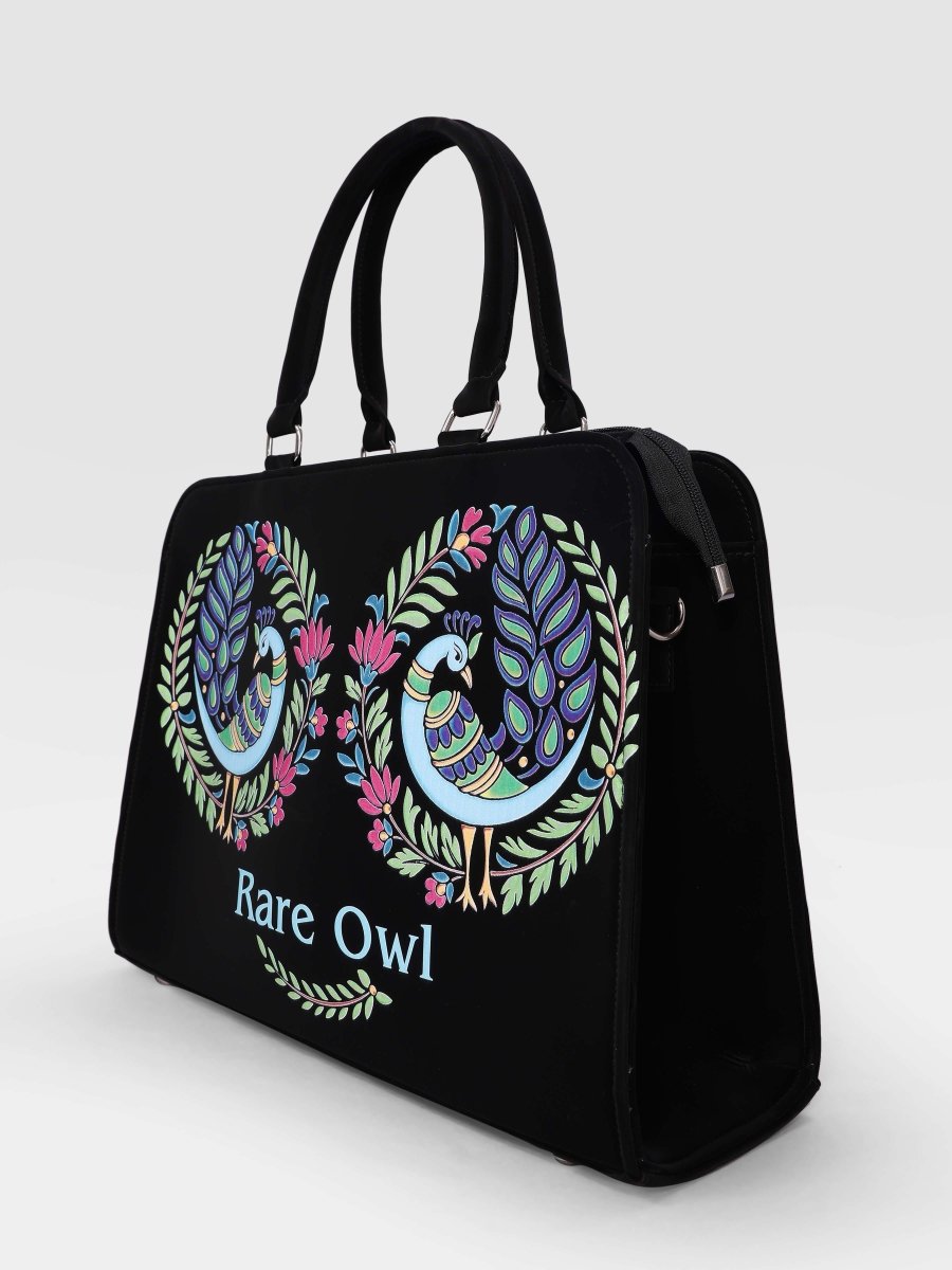 Majestic Peacock Customized Tote Bag for Women | Rare Minimal - Rare Owl
